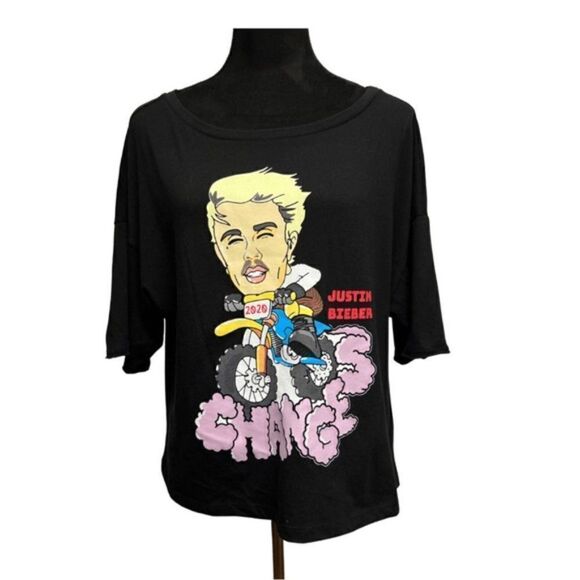3/$20⭐ BP Bieber Crop Graphic Tee NEW - Picture 2 of 7